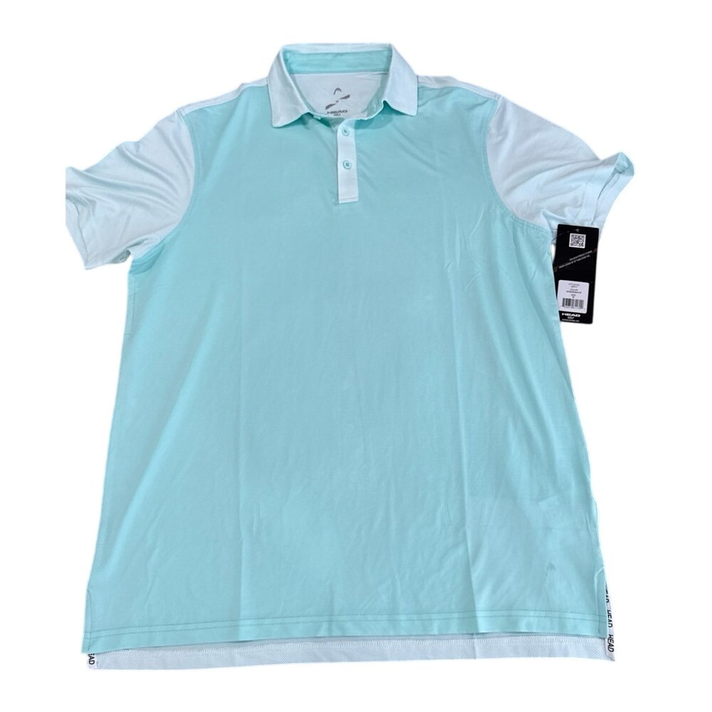 Head Golf – Men's Medium Polo (Ocean/White) NWT